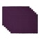 DII Ribbed Placemat Set Eggplant 6 Count CAMZ33242