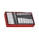 Teng Tools 32 Piece 14 Inch  38 Inch Drive SAE 6 Point RegularShallow  Deep Socket Set  TTAF32 Silver