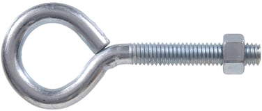 HILLMAN 517 38 x 4 Overall Size 6 Eye Bolt with Nut Zinc 5 Pieces