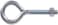 The Hillman Group 516 Eyebolts with Nuts 516 x 3 14Inch 8PackZinc