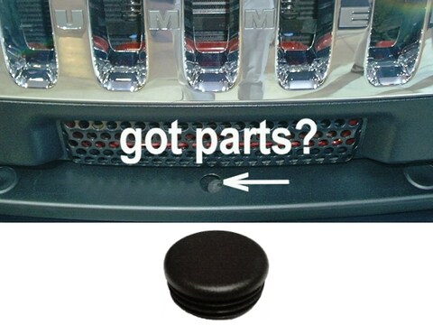 Upper Bound Front Bumper Hole Plug Keeps Out Mud and Debris compatible with Hummer H2