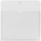 JAM PAPER Plastic Expansion Envelopes with Hook  Loop Closure  Letter Booklet  9 34 x 13 with 1 Inch Expansion  Clear  12Pack