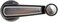 Dorman 76914 Window Crank Handle Compatible with Select Chevrolet  GMC Models Black and Chrome
