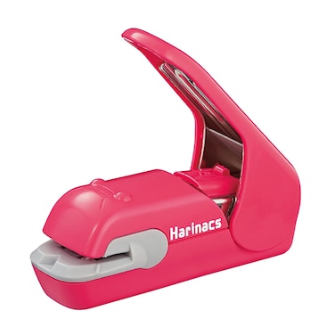 Kokuyo Stapleless Stapler Red Pink Harinacs Press Holeless for 5 Sheets Binding SLNMPH105P