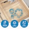 iDesign Clarity Kitchen Drawer Organizer for Silverware Spatulas Gadgets  Medium 8 x 8 x 2 Clear