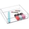 iDesign Clarity Kitchen Drawer Organizer for Silverware Spatulas Gadgets  Medium 8 x 8 x 2 Clear