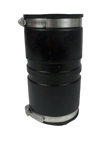 Fernco P1056332 Xtra Long PVC Pipe Coupling for Cast Iron Plastic or Steel to Cast Iron Plastic or Steel Plumbing Connections