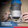 HILTEX 10100 Tungsten Carbide Router Bits 15 Piece Router Bit Set 14 Router Bit Shank Tungsten Carbide Router Bits Chamfer Router Bits for Woodworking on Wood  Blue