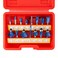 HILTEX 10100 Tungsten Carbide Router Bits 15 Piece Router Bit Set 14 Router Bit Shank Tungsten Carbide Router Bits Chamfer Router Bits for Woodworking on Wood  Blue