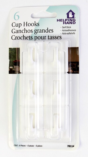 The Faucet Queen FQ50401 Cup Hooks White 8 Piece