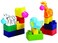 Edushape JungleThemed Soft Baby Blocks for Toddlers 13 28 Pieces  Easy Storage in PVC Bag  EduBlocks Soft Blocks Foam Blocks  Stacking Blocks Building Blocks for Daycares and Preschools