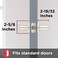 Kwikset Tustin Interior Privacy Door Handle with Lock Door Lever For Bathroom and Bedroom Satin Chrome Reversible Keyless Turn Lock
