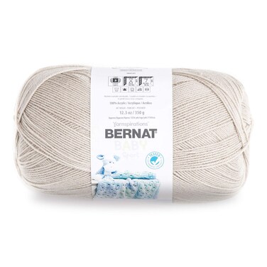 Bernat Baby Big Ball Sport Yarn 123 oz Gauge 3 Light 100 Acrylic Baby Taupe