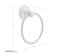Franklin Brass 9016PC Jamestown Towel Ring Polished Chrome