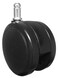 3 75mm Extra Large Replacement Office Chair Caster Rollers  Soft Wheels for Hard Floors Set of 5  S5111