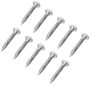 AP Products 012PSQ500W 8X1 Polar White 1 Square Recessed Pan Head Screw Pack of 500