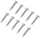 AP Products 012PSQ500W 8X1 Polar White 1 Square Recessed Pan Head Screw Pack of 500