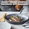 GreenPan Lima Ceramic Hard Anodized 10 Frying Pan Skillet Nonstick Wood Spatula PFASPFOAFree Nontoxic Pots and Pans Oven  Broiler Safe Stainless Steel Handle Cookware for Eggs  Omelet Gray
