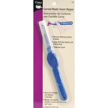 Dritz Curved Blade Soft Grip Handle 1 Count Seam Ripper 1Pack Purple