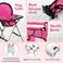 Pink Baby Doll Accessories Set  3 In 1 Baby Doll Furniture Set with Baby Doll High Chair Baby Doll Crib Baby Doll Bouncer Seat Baby Doll Bed Set for 18 Doll  Play Baby Doll Toys for 18 Dolls