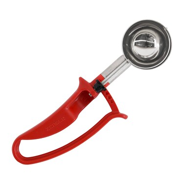 Zeroll 2024 Red Universal EZ Squeeze Handle Disher149 oz Food Portion Control Scoop Designed for Right or Left Hand Use Dishwasher Safe NSF Approved 2Inch