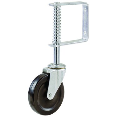 Shepherd Hardware Metal 9785 9785E Spring Loaded Gate Caster 4Inch Black
