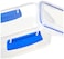 Sistema KLIP IT Rectangular Collection Food Storage Container 338 oz10 L ClearBlue 3 Count