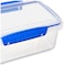 Sistema KLIP IT Rectangular Collection Food Storage Container 338 oz10 L ClearBlue 3 Count