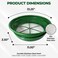 SE 13 14 Inch Stackable Classifier Gold Prospecting Pan Set  Includes 12 14 18 112 and 120 Stainless Steel Mesh Sifting Pans Green 5 Pack