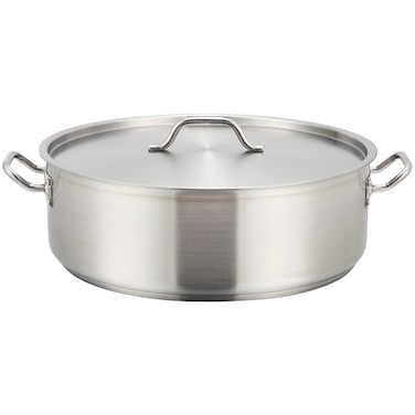 Winware  Stainless Steel 25 Quart Brasier with Cover