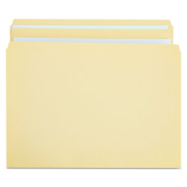 Universal DoublePly Top Tab Manila File Folders Straight Tabs Legal Size 075 Expansion Manila 100Box