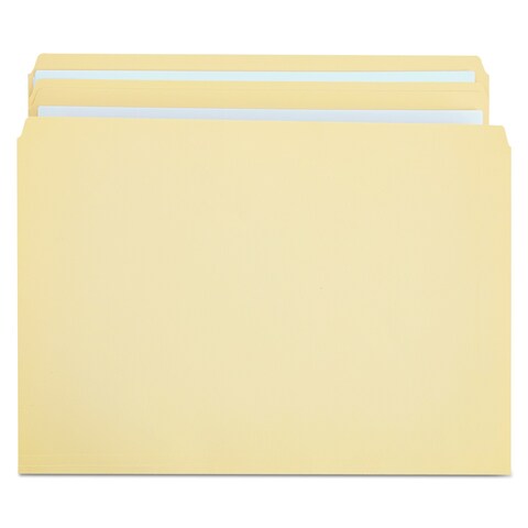 Universal DoublePly Top Tab Manila File Folders Straight Tabs Legal Size 075 Expansion Manila 100Box