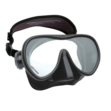 Oceanic Shadow Frameless Dive Mask Great for Scuba Diving and Snorkeling Shadow All Black