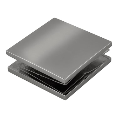 SCU4CH  CRL Chrome Square Style HoleinGlass Fixed Panel UClamp