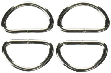 Dritz 117165 DRings Nickel 1Inch 4Count