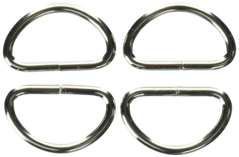 Dritz 117165 DRings Nickel 1Inch 4Count