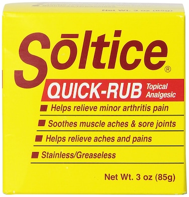 Oakhurst Soltice Quick Rub Topical Pain Reliever 3 Ounces assorted