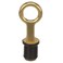 Attwood 7524A7 SnapHandle Drain Plug For 1InchDiameter Drains Locks in Place Brass Handle Rubber Plug