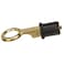 Attwood 7524A7 SnapHandle Drain Plug For 1InchDiameter Drains Locks in Place Brass Handle Rubber Plug