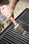 Outset QB40 Rosewood Collection Grill Brush with Replaceable Bristles and Scraper