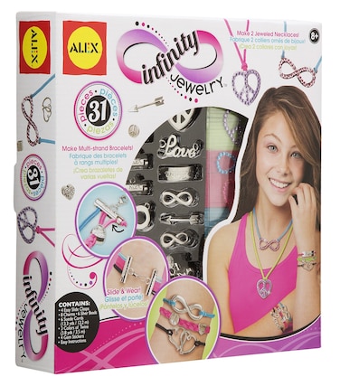 Alex DIY Wear Infinity Jewelry Kids Art and Craft Activity