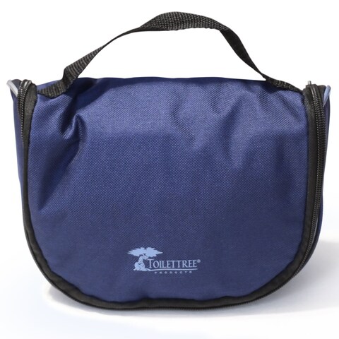 ToiletTree Products Toiletry Bags Blue w 3 TSA Approved Bottles