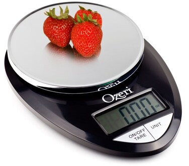 Ozeri Pro Digital Kitchen Food Scale 1g to 12 lbs Capacity in Stylish Black
