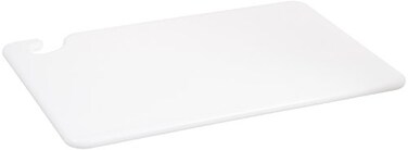 San Jamar CB121812WH CutNCarry CoPolymer Cutting Board 18 Length x 12 Width x 12 Thick White