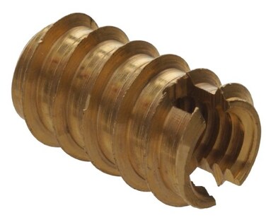 The Hillman Group 3017 832Inch Brass Wood Insert 30Pack