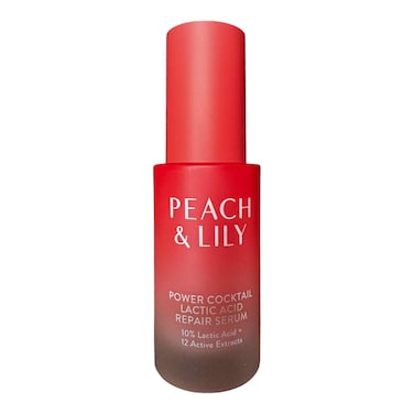 PEACH  LILY Power Cocktail Lactic Acid Repair Serum  10 lactic acid and 12 natural extracts actively resurface and repair  Lightweight FastAbsorbing Silky and Cushiony  30 ml  101 fl oz