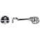 Seachoice ChromePlated Cast Brass 2 in Marine Cabin Door Hook w 6 Fastener
