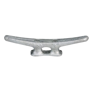 Seachoice Open Base Dock Cleat Galvanized Gray Iron 8 In