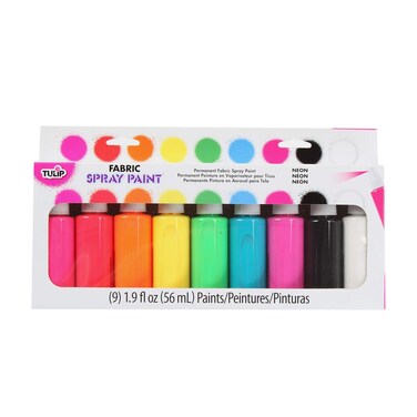 TULIP Fabric Spray Sets 29849 SOP Multi Neon Party Pack 19 Fl Oz Pack of 9 As Detailed