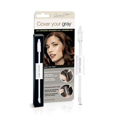 Cover Your Gray 2in1 Wand and Sponge Tip Applicator  Black